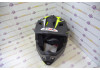 Шлем кроссовый Ataki MX801 Strike Hi-Vis желтый/черный матовый  L