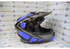 Шлем кроссовый Ataki MX801 Strike синий/черный глянцевый  L