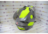 Шлем кроссовый HIZER J6802 (M) #1 grey/lemon