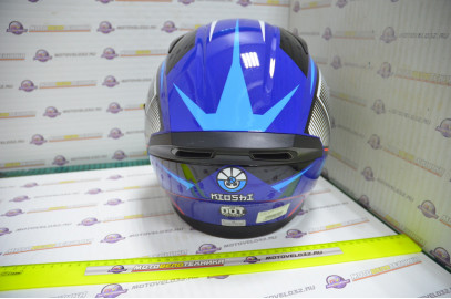 Шлем интеграл KIOSHI Avatar 316 с очками (Синий, L)