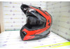 Шлем кроссовый KIOSHI Fighter 802 со стеклом и очками (Красный, L)