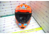 Шлем кроссовый KIOSHI Holeshot 801 (Оранжевый/синий, XL)