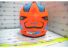 Шлем кроссовый KIOSHI Holeshot 801 (Оранжевый/синий, M)