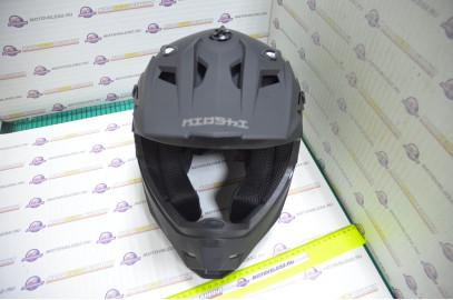 Шлем кроссовый KIOSHI Holeshot 801 (Черный матовый, L)