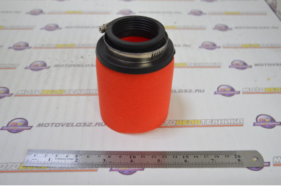 Фильтр воздушный нулевого сопротивления #5 (d=42mm) поролон черн./красный