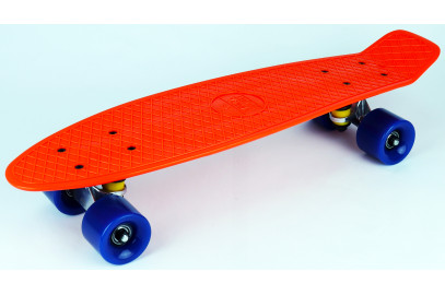 Скейтборд DS 01 orange/blue дека 22,5*6"