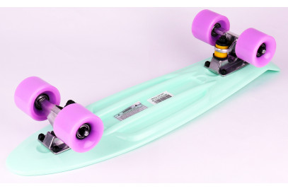 Скейтборд DS 01 mint/violet дека 22,5*6"