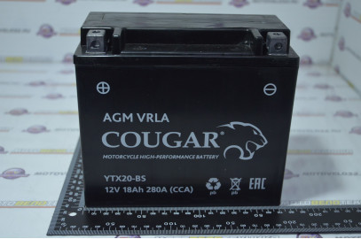 Аккумулятор 12V 18Ah Cougar AGM1218