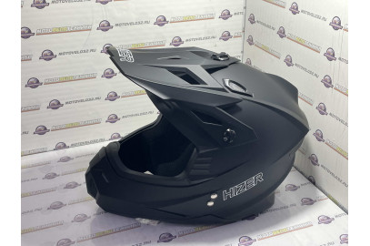 Шлем кросс Hizer J6801 (S) #3 черный матовый