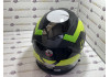 Шлем открытый KIOSHI 526 со стеклом и очками (Черный, желтый, S)