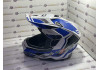Шлем кроссовый HIZER J6801 (S) #6 White/Blue