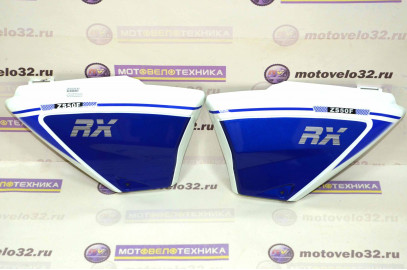 Щиток обл. боковой ML Мопед Alpha RX, RC GS110 комплект синий
